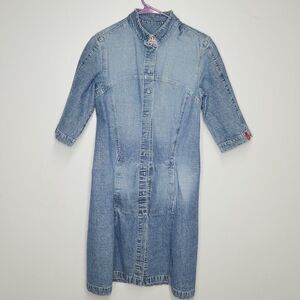Vintage Y2K Onyx Vintage Jean Dress Size 44 Made in Italy